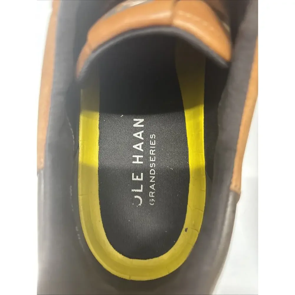 Cole Haan Grand360 Men's 10.5 Brown Leather Perforated Sneakers C39793